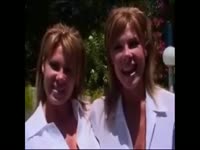 Old school incest porn features always horny twin sisters sharing bald guys meaty cock